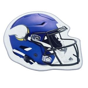 Minnesota Vikings NFL Football Helmet Area Rug d Fan Gear